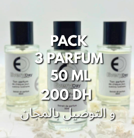 Pack 3 Parfum 50 ml Livraison gratuite | التوصيل بالمجان