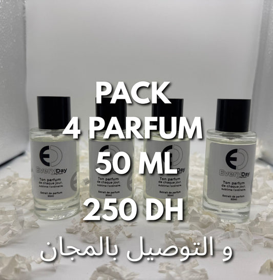 Pack 4 Parfum 50ml Livraison gratuite | التوصيل بالمجان